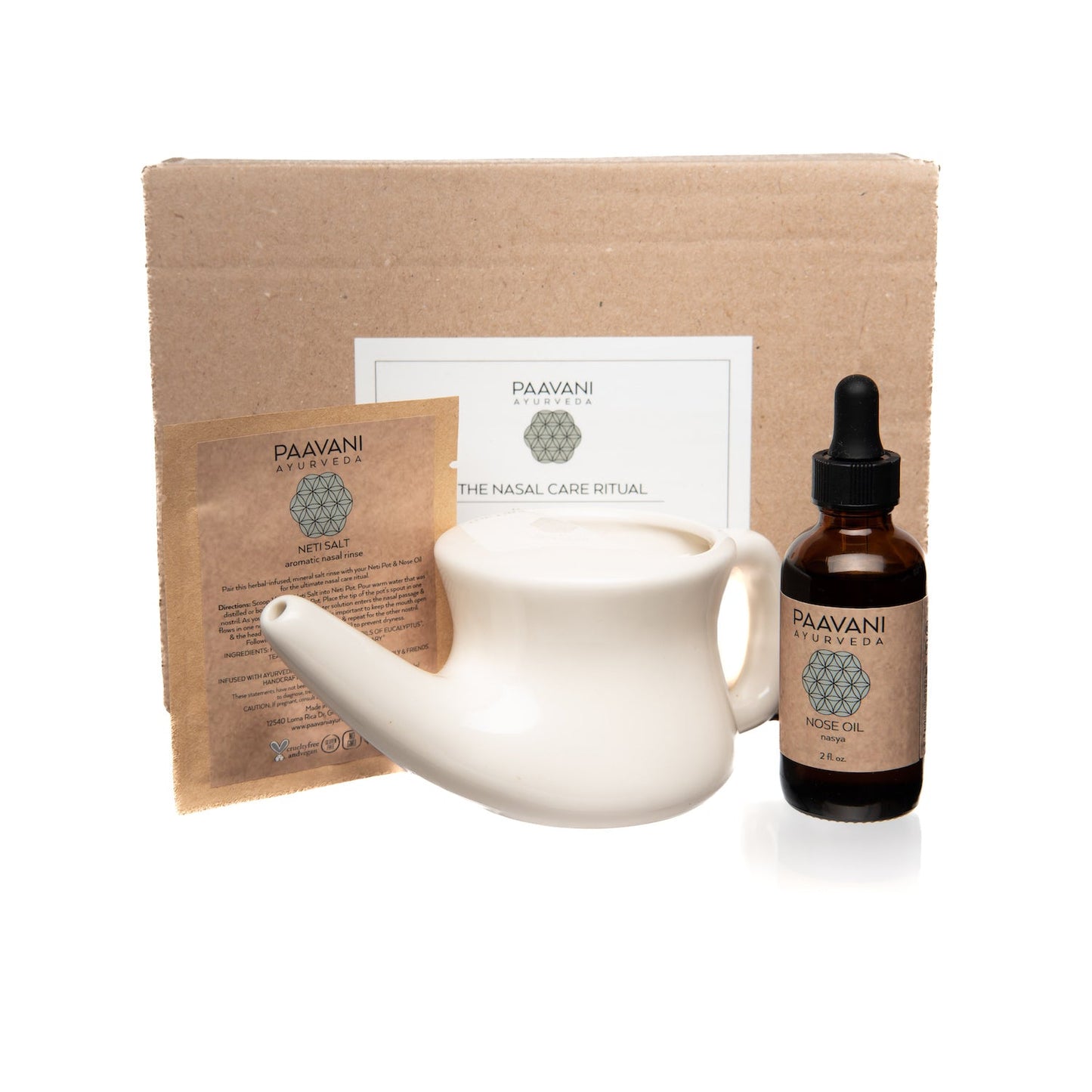 Nasal Care Ritual | Ayurvedic Neti & Nasya Kit for Sinus Health-1